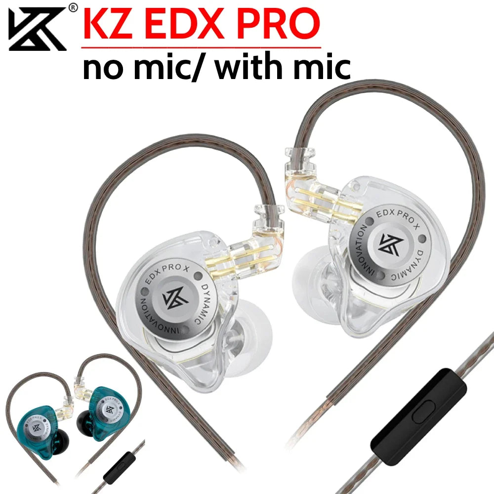 KZ EDX PRO 3.5 Mm Jack Sport Wired Earbuds In-Ear Headsets Comfortable Wearing Wire In-Ear Earbuds Headset