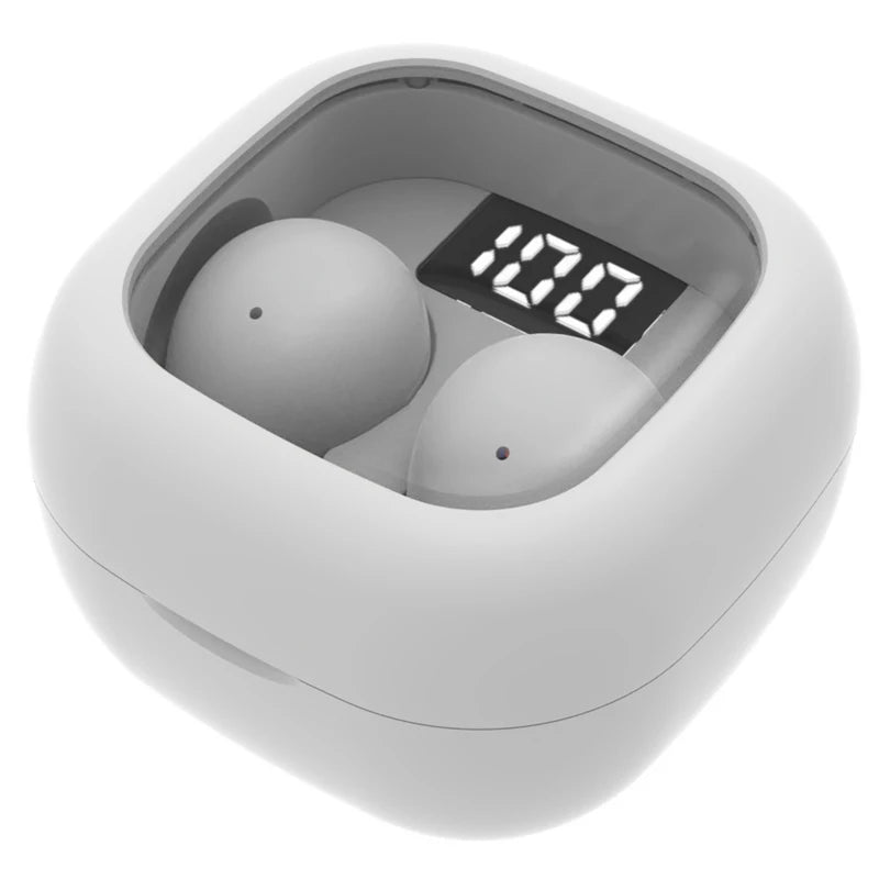 SK19 Super bass Earphones TWS Wireless Bluetooth Headset With Mic Smart Touch Headphones Invisible Mini Noise Reduction