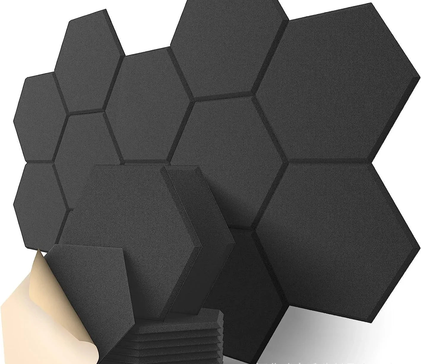 Kitchen Self-Adhesive Soundproof Panels Wall Noise Reduction Soundproof Foam Is Ideal Studios Music Rooms And Office