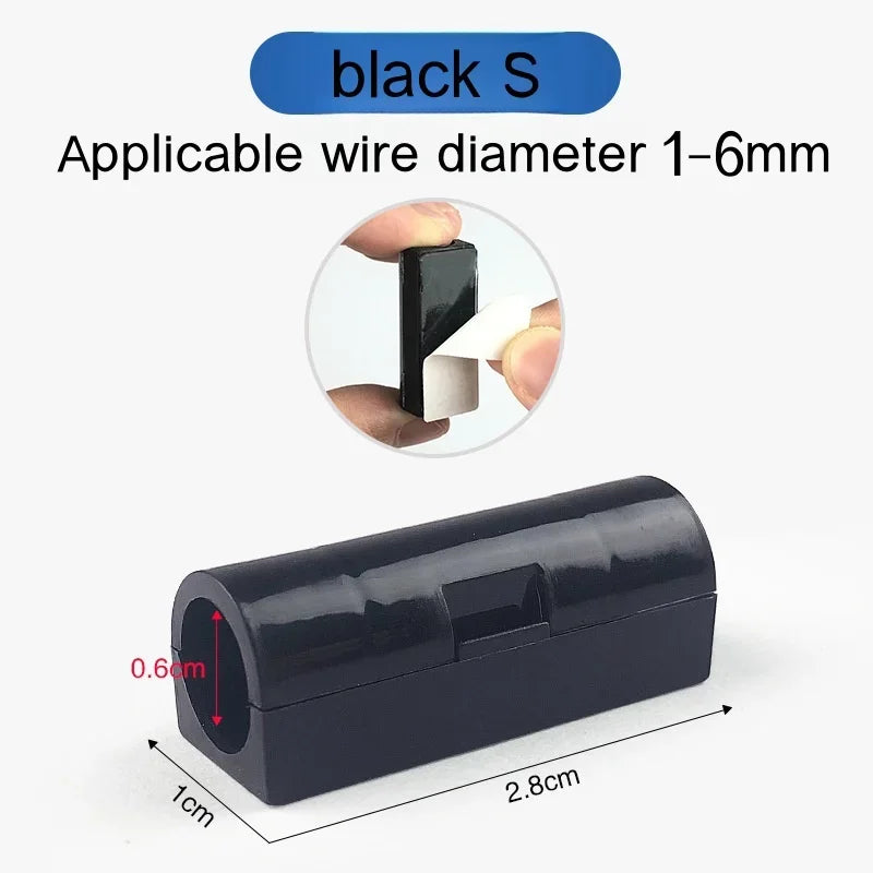 16/20pcs Self-Adhesive Cable Organizer Clip Snap Drop Wire Holder Cord Management Cable Fixed Clamp home Office Wiring