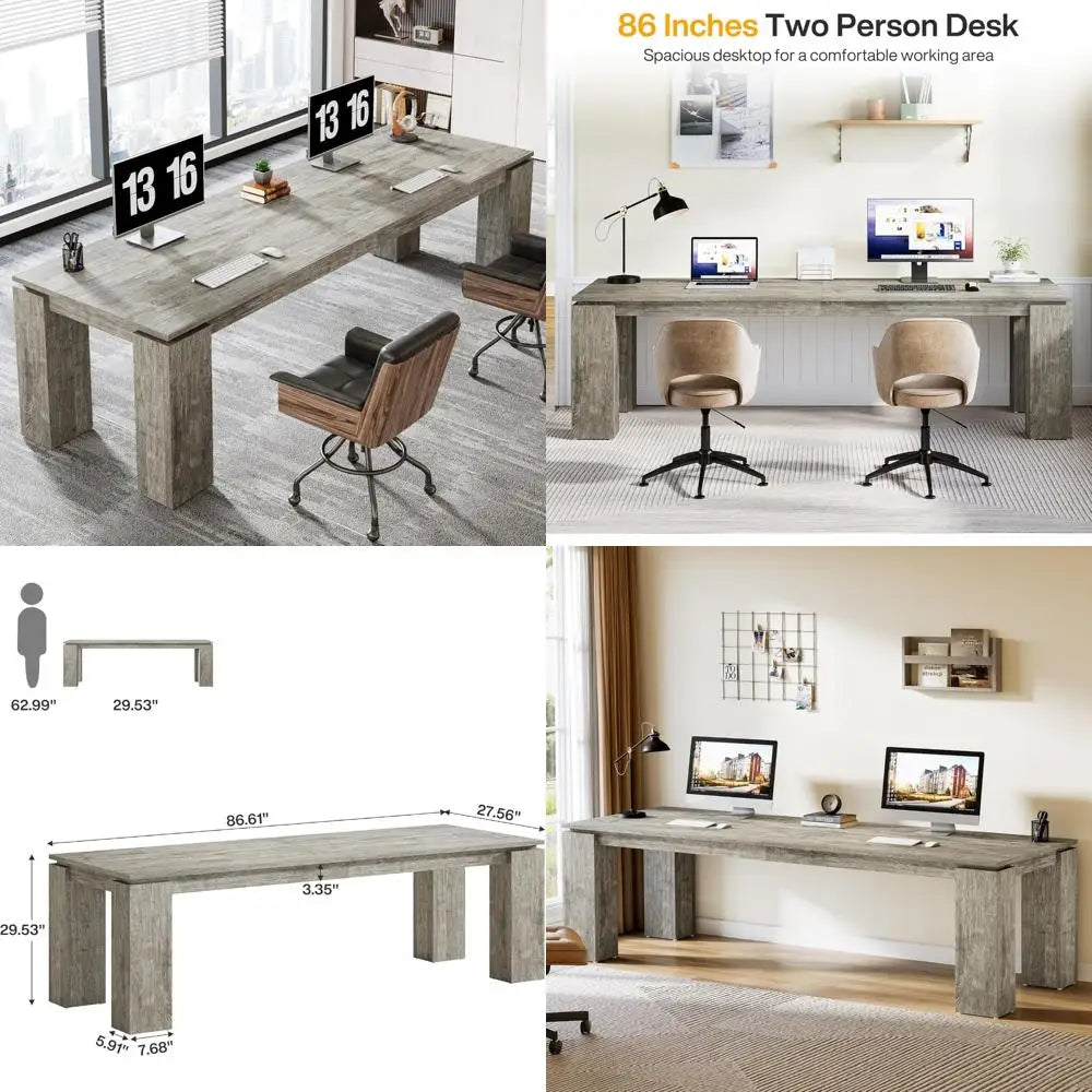 extra-long-modern-two-person-desk-for-home-office-86-inch-wood-computer-workstation