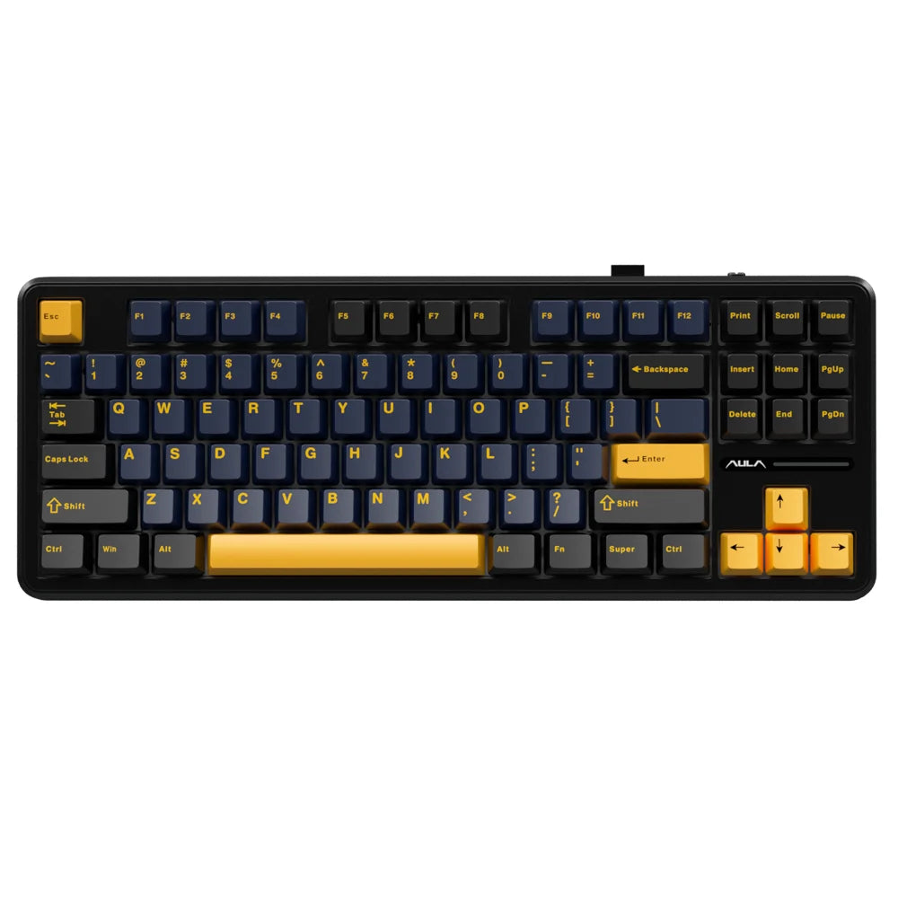 AULA F87 Pro Mechanical Keyboard 3 Mode 2.4G/USB/Bluetooth Tri Mode Wireless Gaming Keyboard 87 Key Hotswap RGB Gasket