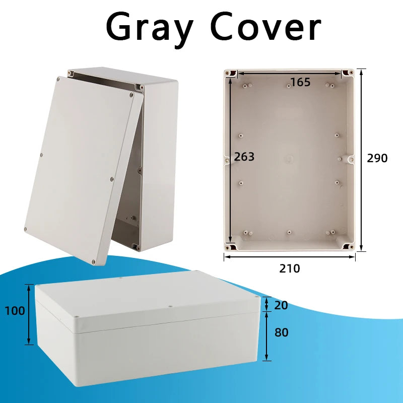 F-type outdoor waterproof junction box - waterproof box for outdoor monitoring - plastic power connection terminal