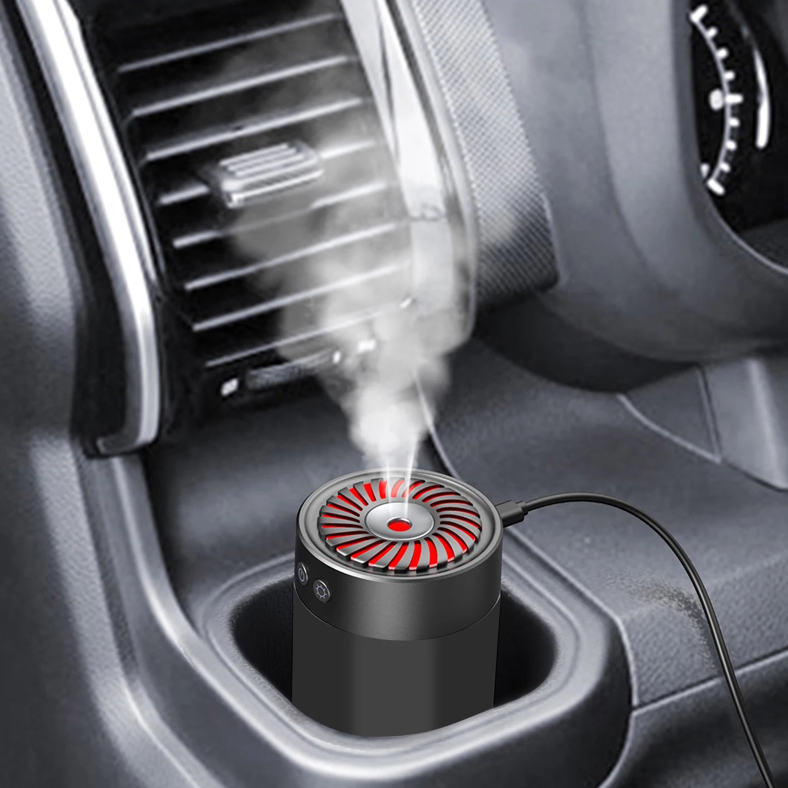 300ml Mini Ultrasonic Humidifier USB with 7 Colors LED Light Dual Mist Modes for Home/Office/Baby Room/Bedroom/Car