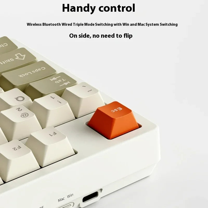 Ajazz Ak35i V3 Mechanical Keyboard Wired 104 Key Esports Game Office Multi-Scene Universal High-Looking Appearance Feel