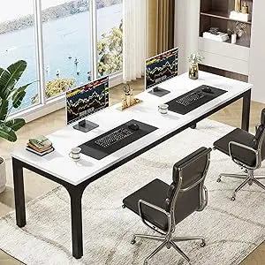 78.7 Inches Extra Long Computer Desk 2 Person Desk Double Long Desk Workstaion for Home Office - United States