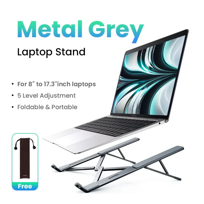 UGREEN Laptop Stand Holder For MacBook Air Pro Foldable Aluminum Notebook Stand Tablet Stand Laptop PC Support Macbook