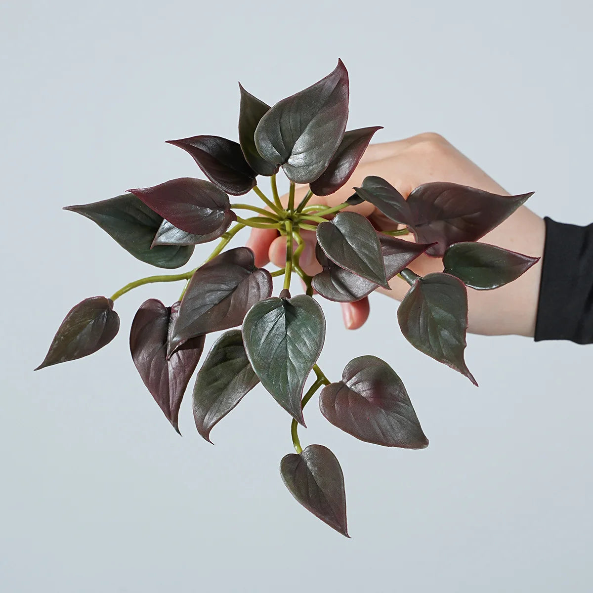 17CM Artificial Plant Mini Bouquets Copper Coin Grass Soft Rubber False Green Plants Wall Hung for Home Office Garden