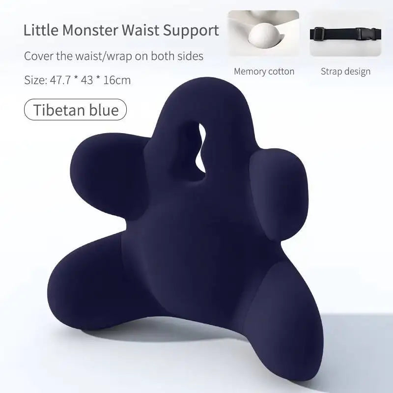 Memory Foam Office Lumbar Support Back Rest Cushion Pillow For Car Chair Relieve Back Pain Car Seat Waist Cushion Soft