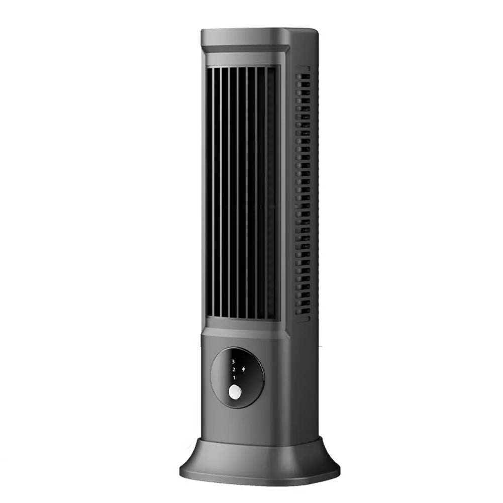 Desk Tower Fan USB Rechargeable 3 Speeds Quiet Air Cooler Summer Ventilation Fan Desktop Cooling Fan for Outdoor
