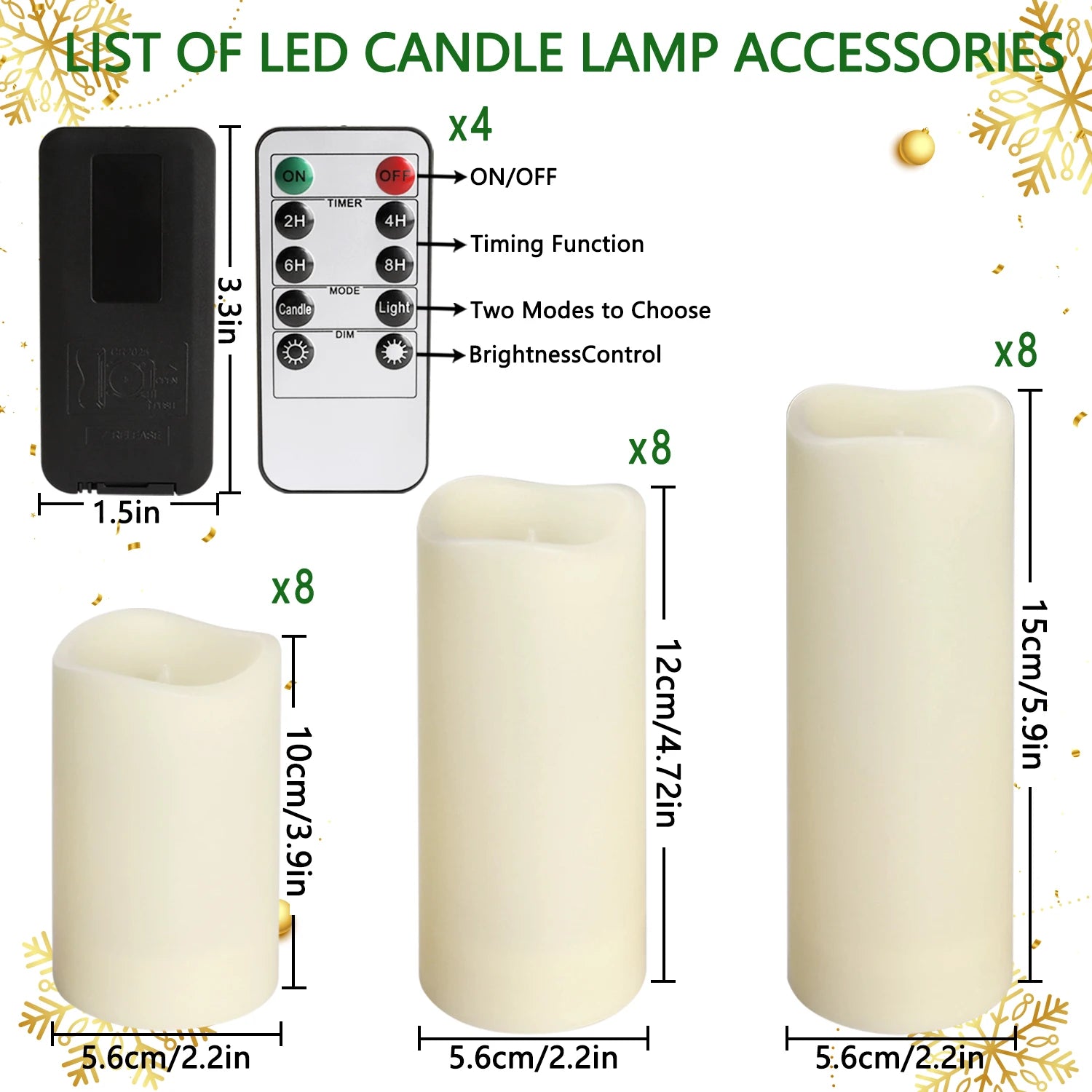 4-144 units/set of waterproof indoor flameless LED candle lights Christmas home decoration wedding holiday decoration