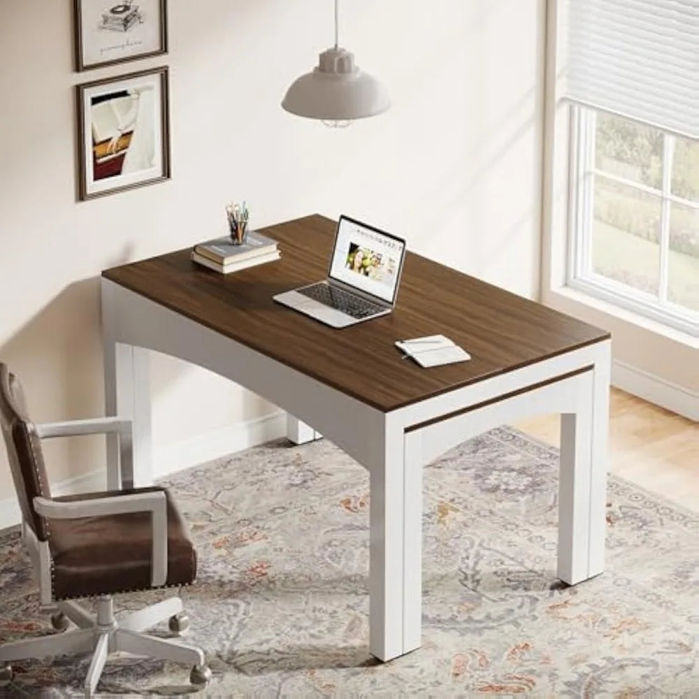 94.5” Two Person Desk Extendable Long Double Desk for 2 Person Modern Computer Desk Study Writing Table for Office