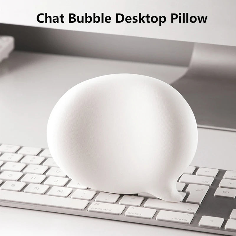 Chat Bubble Silicone Wrist Mouse Pad Keyboard Hand Rest Wrist Rest Palm Rest Wrist Pad Ergonomics White High Value