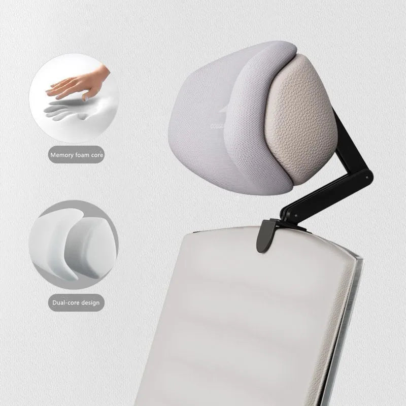 Upgraded Memory Foam Headrest Attachment For Office Chair Adjustable Height Angle Elastic Head Pillow Neck Support Rest