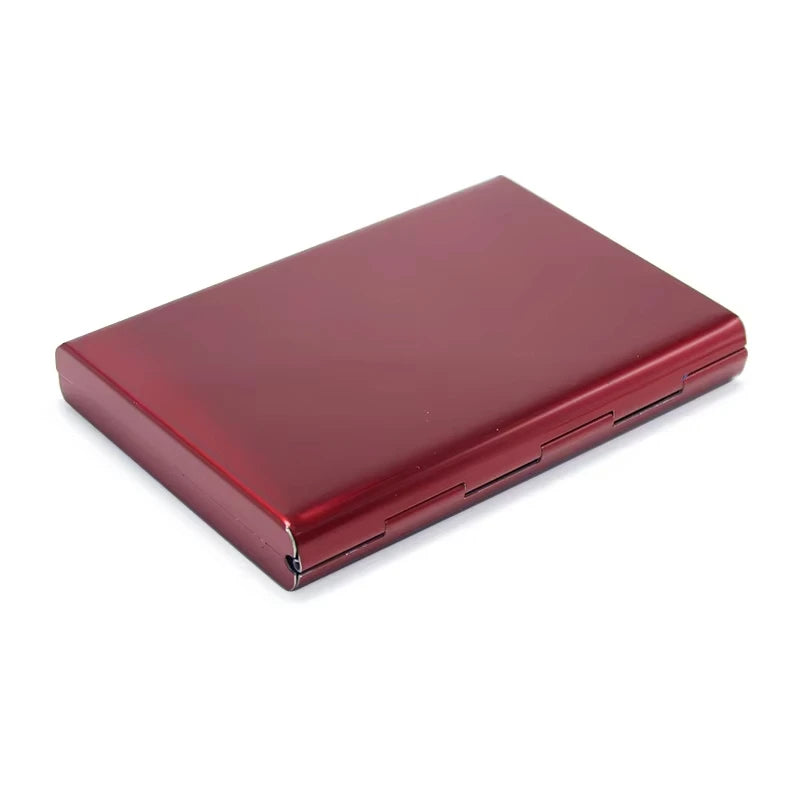 1pc Card Holder Men RFID Blocking Aluminum Metal Slim Wallet Money Bag Anti-scan Credit Card Holder Thin Case Small