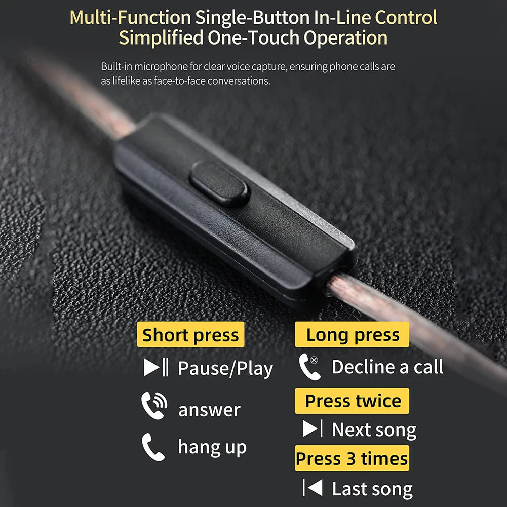 KZ EDX Lite IEM Monitor Headphones Dynamic HIFI Bass Music Earbuds In Ear Wired Earphones Noise Cancelling Sport Gaming