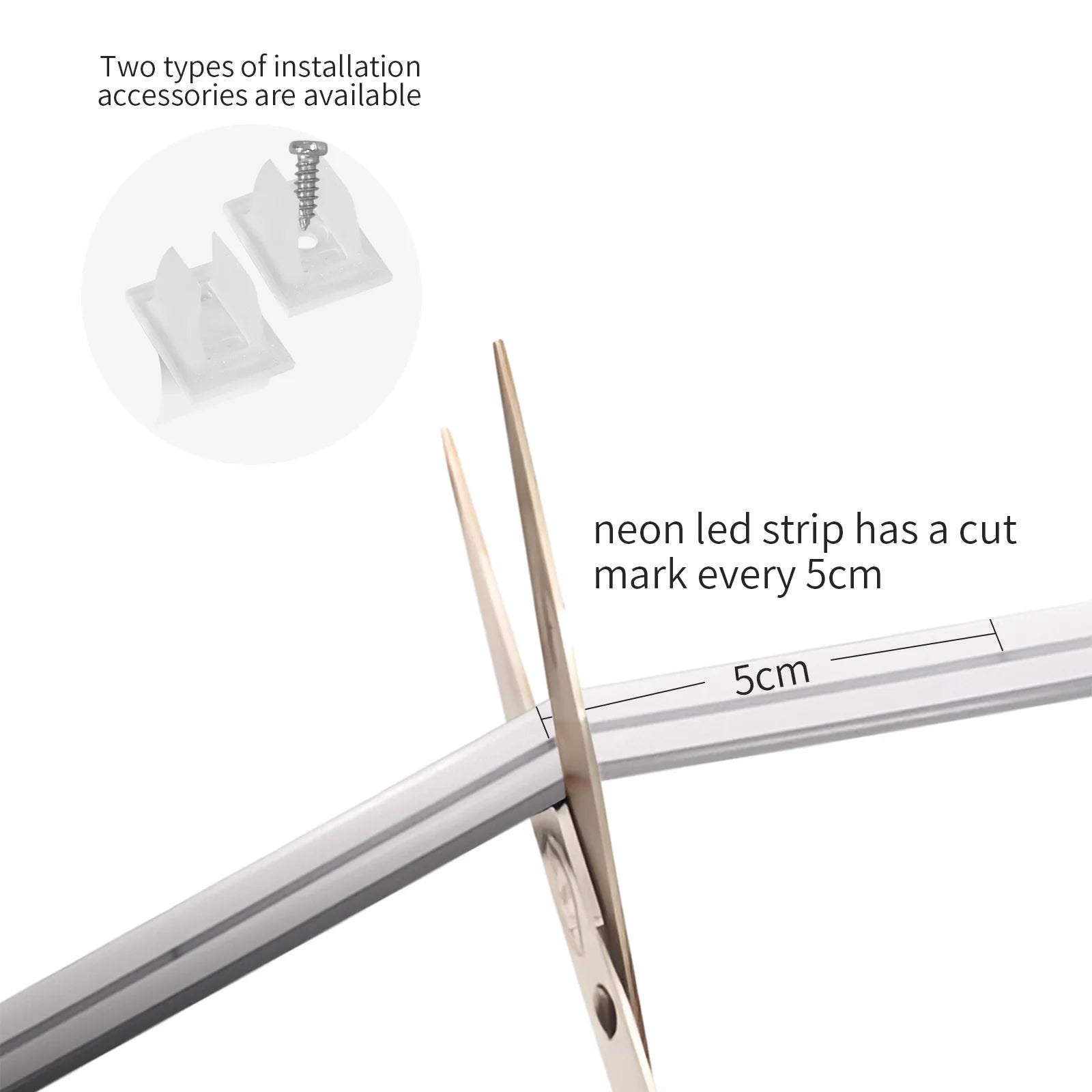 Neon LED Strip 3000K 6500K 8m 16m 24V 120leds/m Flexible Silicone LED Strip Dimmable Waterproof LED Strip For Outdoor