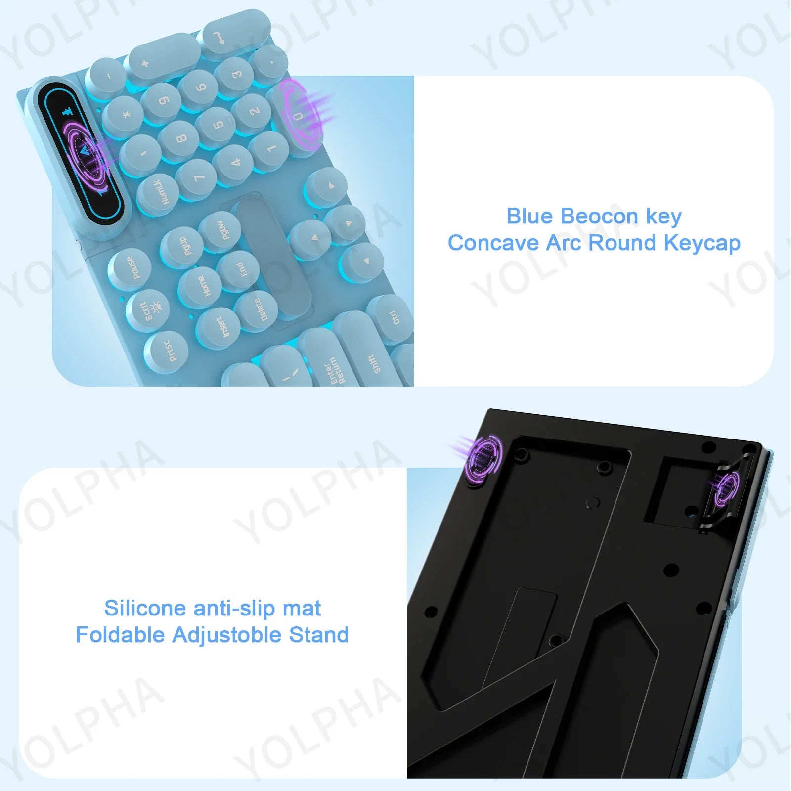 104Keys Wired Keyboard with RGB Backlit Breathing Light Gaming Wired Ergonomic Keyboard for Computer Laptop for PC