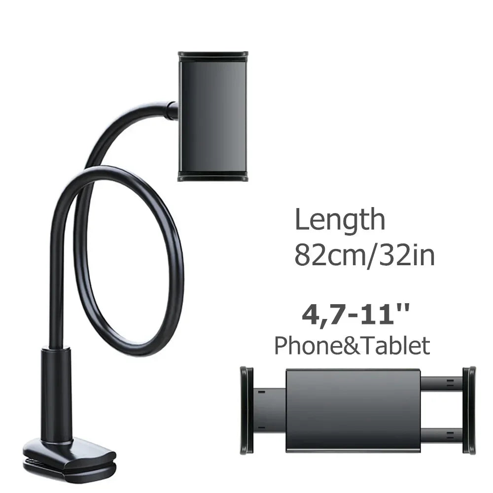 Flexible Long Arm Tablet Stand Holder for Bed Desk 5-11’’ Phone Tablet Support for Xiaomi Huawei Samsung Teclast IPad