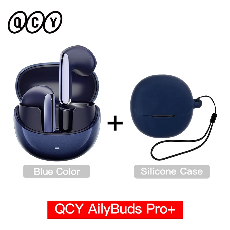 QCY HT10 AilyBuds Pro+ ANC Wireless Earphone Hi-Res Audio with LDAC Bluetooth 5.3 Earbuds 6 Mic AI HD Call Multipoint