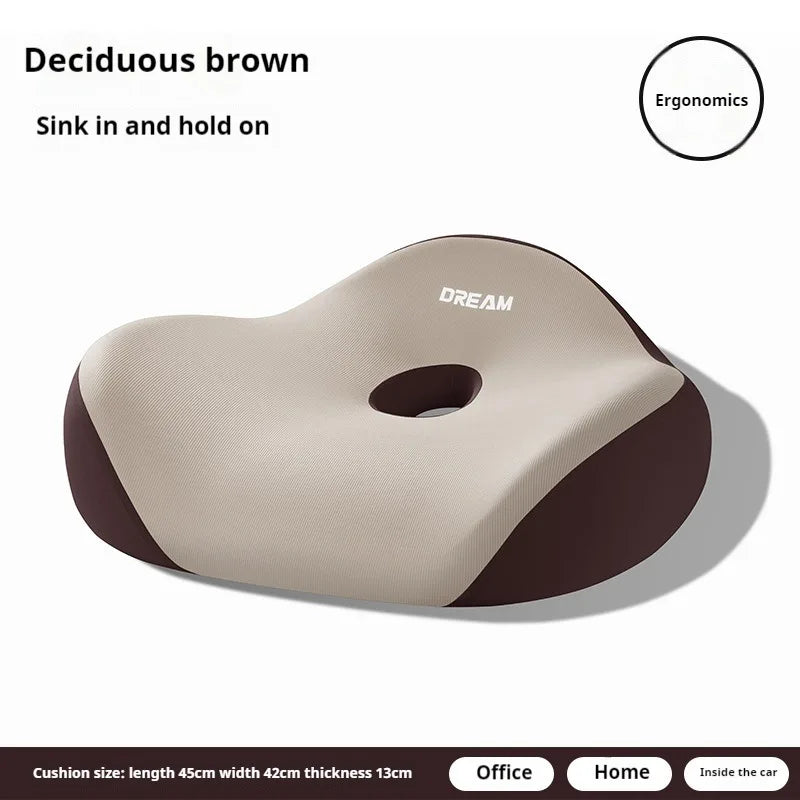 Memory Foam Office Chair Seat Cushion Posture Corrector Long Hours Sitting Comfortable Donut Pillow Height Enhancer