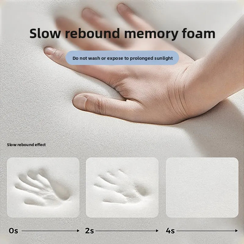 Gel Memory Foam Seat Cushion for Office Chair Car Orthopedic Hemorrhoid Pillow with Mesh Cover Tailbone Pain Relief &