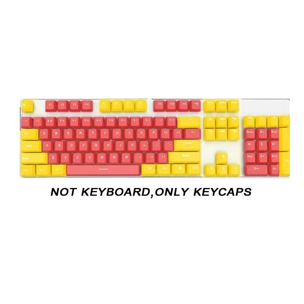 104pcs ABS Universal Mechanical Keyboard Keycaps Ergonomic Blank Keycaps For Cherry MX Keyboard Replacement OEM Backlit