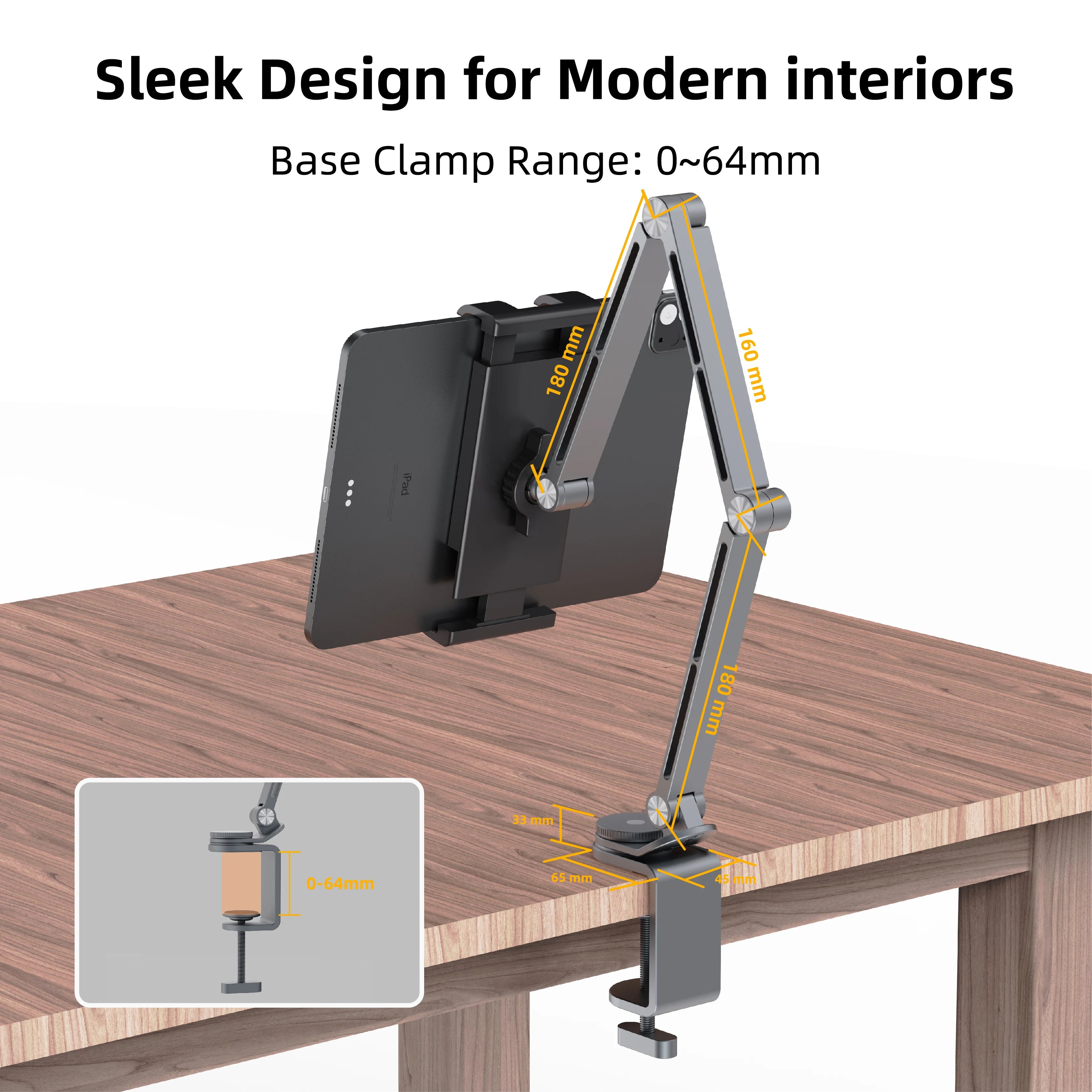 Kimdoole Tablet Desktop Cantilever Bracket Supports Table Mobile Phones Portable monitor Adjustable Rotating Tablet