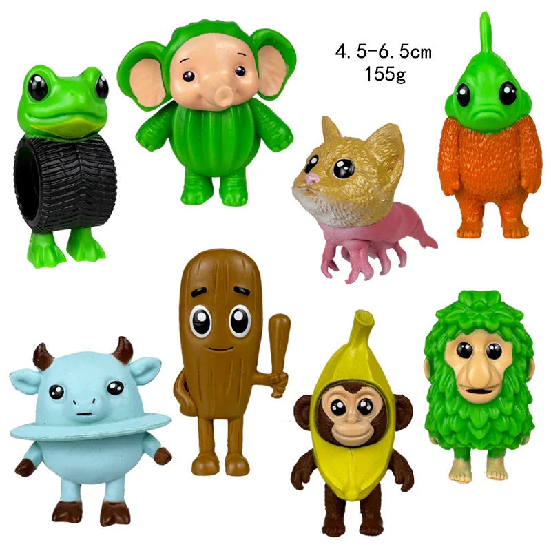 Italian Brainrot AI Animals Tung Tung Tung Sahur Figure Tralalelo Tralala Figurine Doll Toy Desk Decoration Model