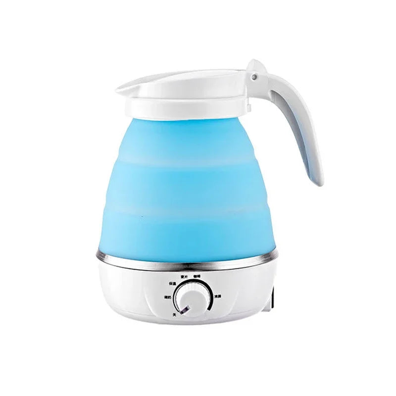 110V/220V Travel Camping Portable Foldable Silicone Electric Kettle Boiling Hot Water Thermal Insulation Heating Boiler