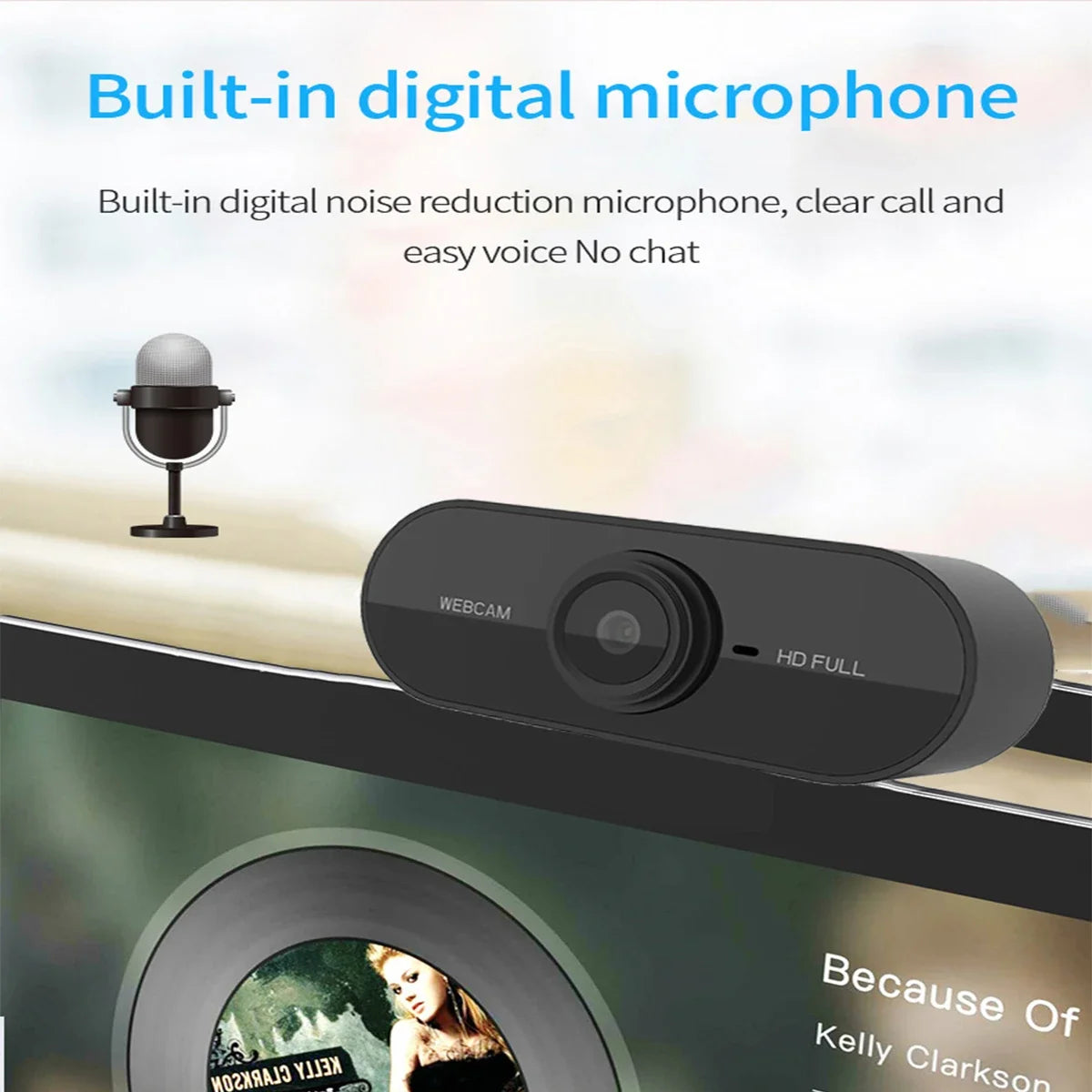 Webcam Computer Camera 1080P HD USB With Microphone Support Desktop Computer Laptop Suitable For Live Video Call