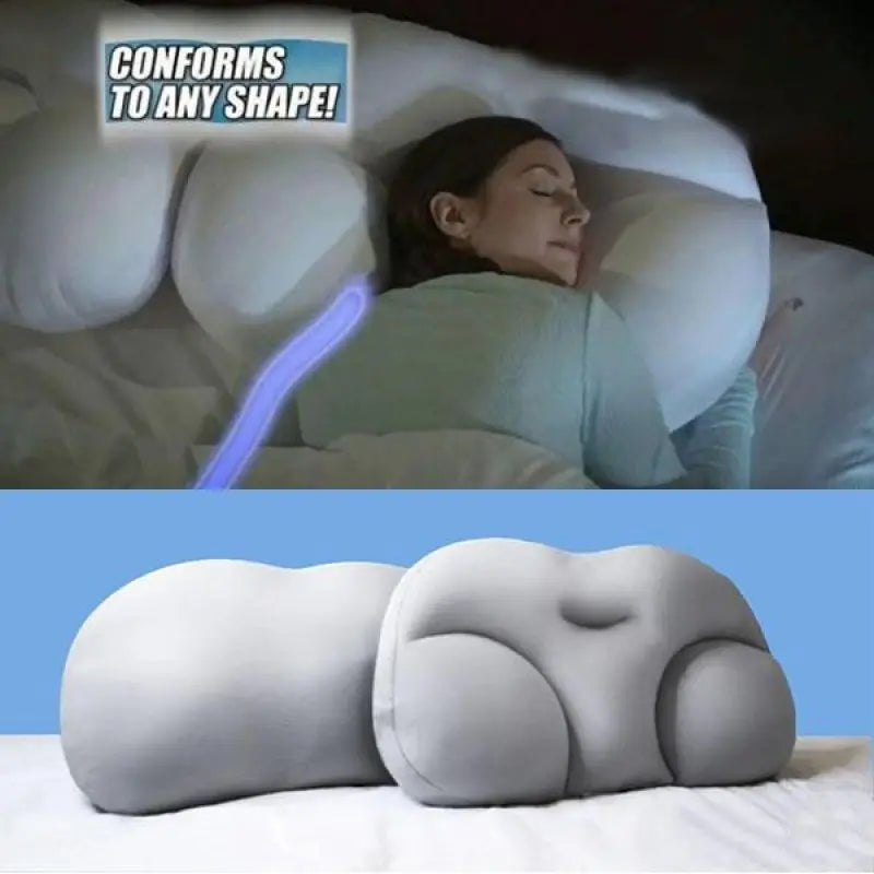 All-round Egg Shaped Cloud Pillow Soft Bed Pillow Nursing Pillow 3D Ergonomic Sleeping Memory Foam Egg Shaped Ergonomic