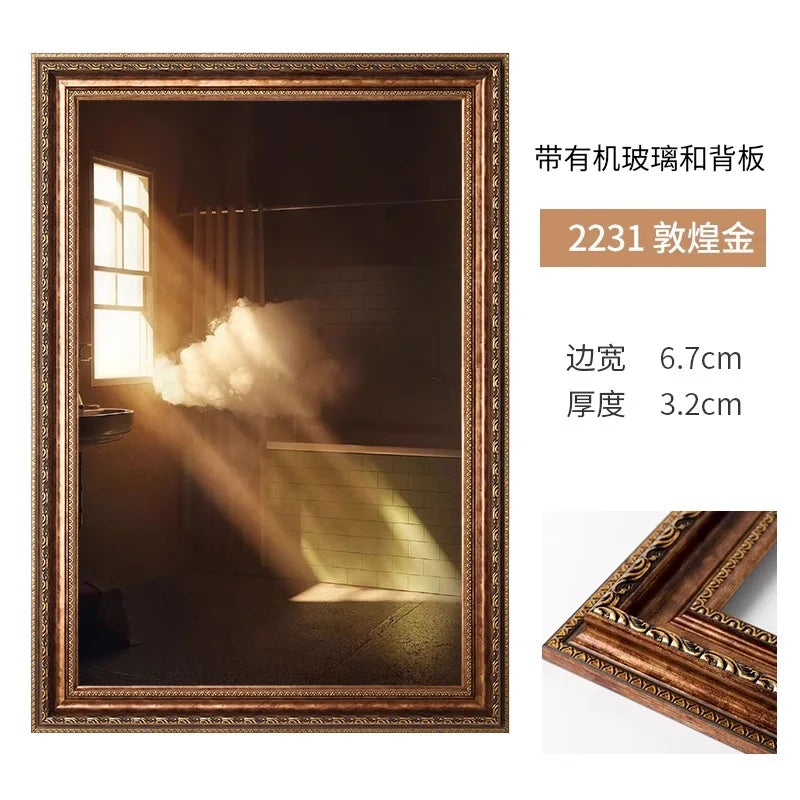 Creative American Retro Small Photo Frame Home Office Desktop Photo Frame Bedroom Bedside Table Decoration Ornaments