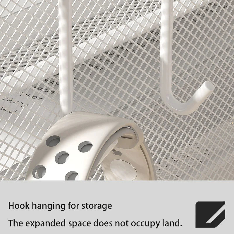 Metal file rack desktop file storage box integrated multi-layer document rack office desk bookshelf book stand