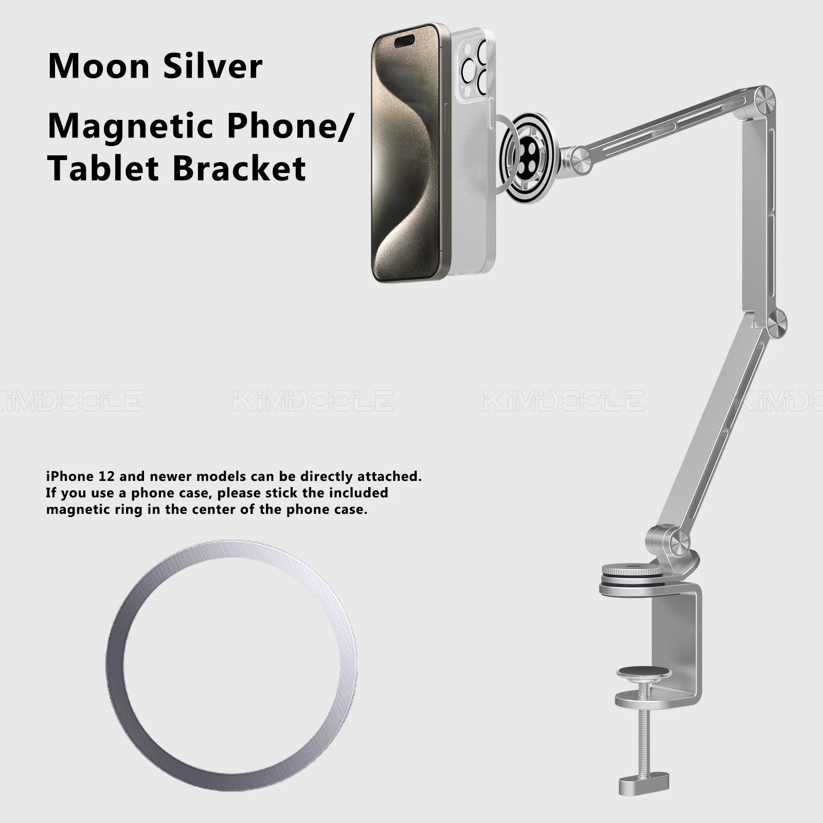 Long Arm Stand For Monitor Stand iPad Galaxy Xiaomi Tablet Kindler Tablet Desk Holder Magnetic Bed Phone Stand Clip