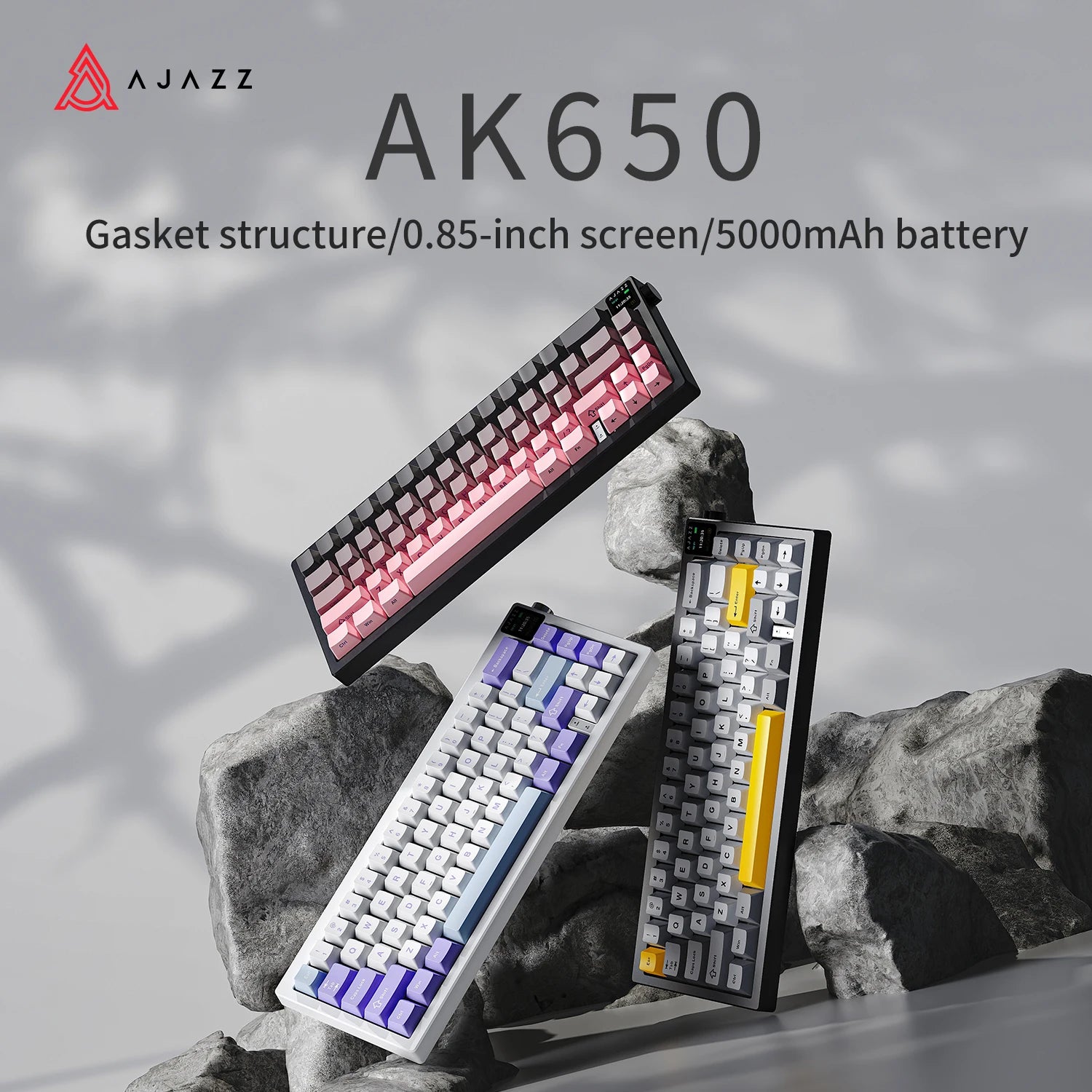 ak650-65-layout-heat-exchange-gasket-installation-wireless-mechanical-keyboard-rgb-mini-gaming-keyboard-custom-screen-mac-win
