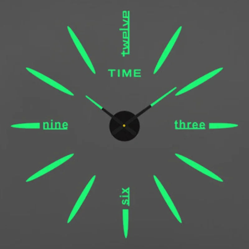 2023 Modern Design Large Wall Clock 3D DIY Quartz Clocks Fashion Watches Acrylic Mirror Stickers Living Room Home Decor