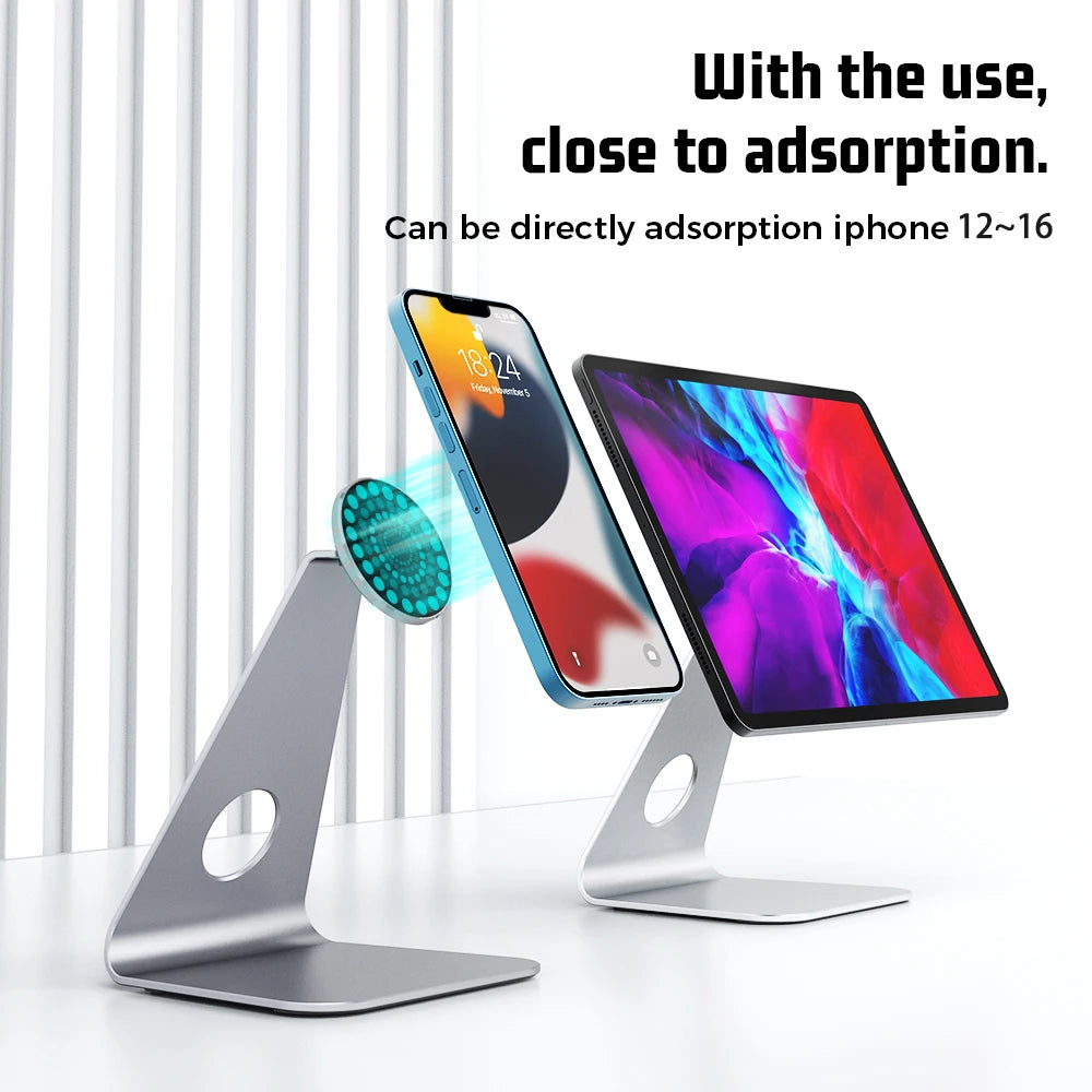 Tablet Stand For iPad A16 M2 M3 Air 11 13 Pro M4 12.9 Mini Metal Magnet Rotation Tablet Holder For Samsung Huawei