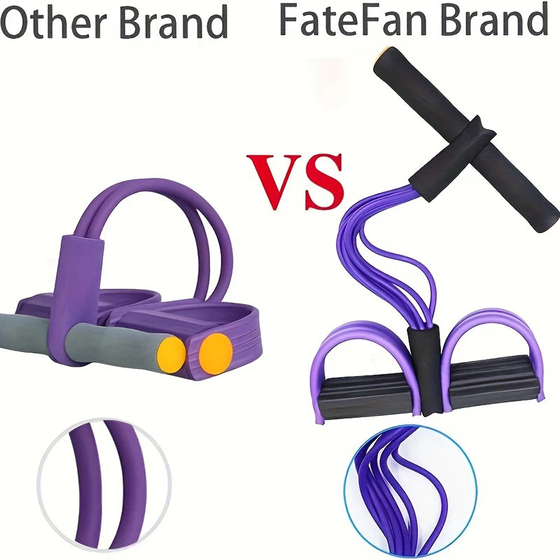 Six-Tube Tensioner Multi-Functional Household Fitness Yoga Abdominal Strengthening Resistance Band Tension Rope Sit-Up