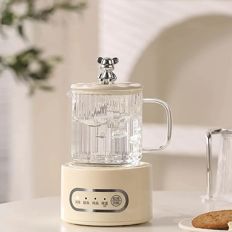 360W Multifunctional Health Cup Electric Kettle Office Glass Teapot Kettle Mini Electric Stew Cup Automatic Keep Warm