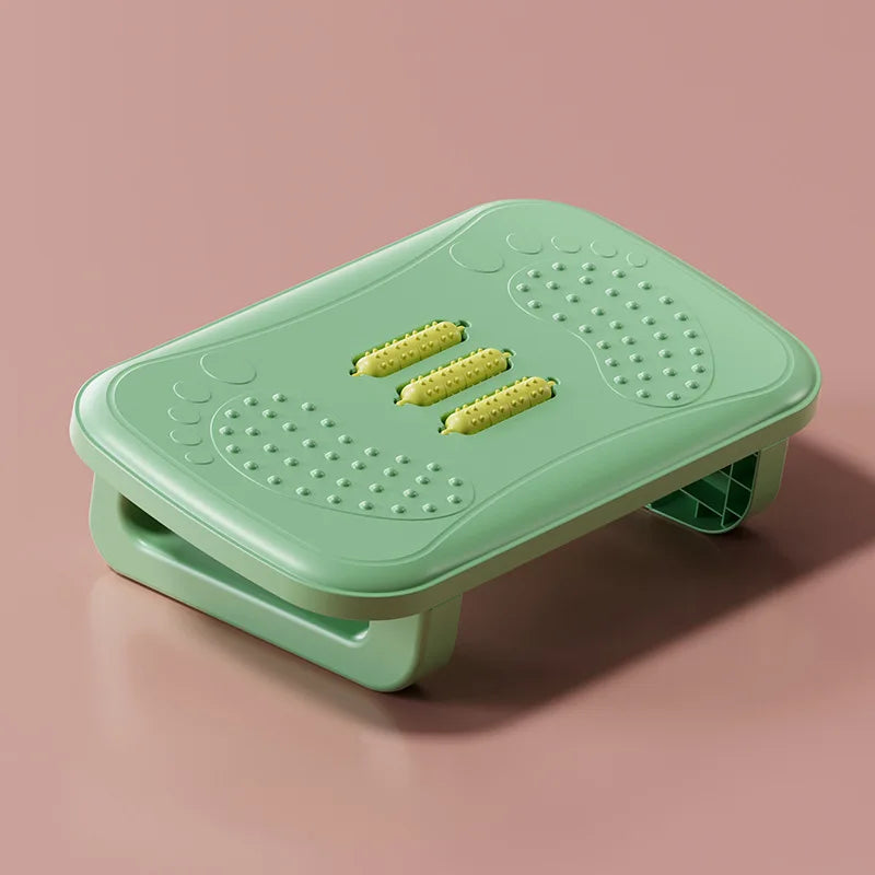 Ergonomic Foot Stool Massage Rollers Footrest With Anti-slip Strip Under Desk Foot Rest For Children Adults Old Man