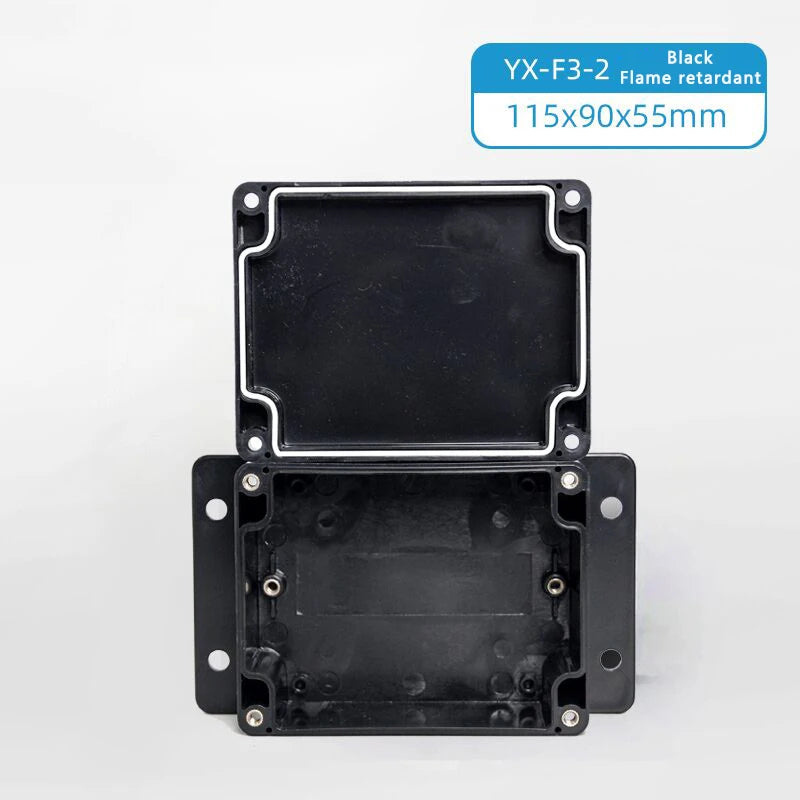 Flame-retardant and waterproof junction box for outdoor use with terminals exposed installation for outdoor cables