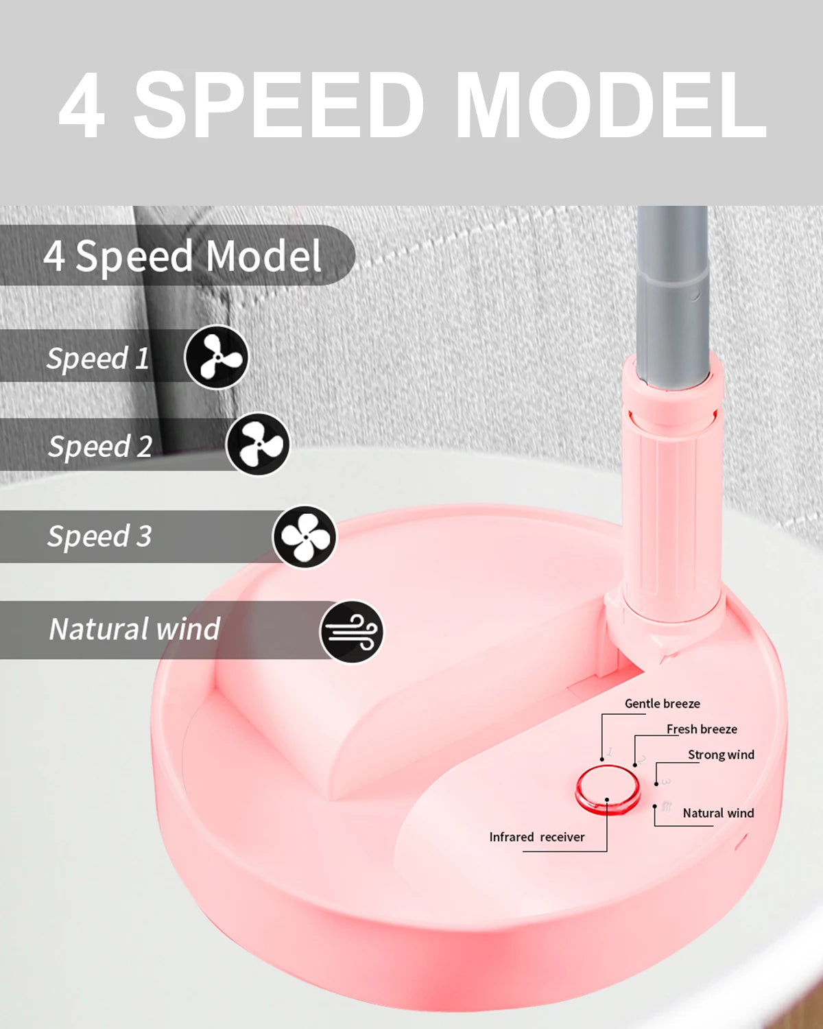 Desk and table fan foldable Fan Portable Travel Fans Battery Operated,Adjustable Height My Foldaway fan with remote