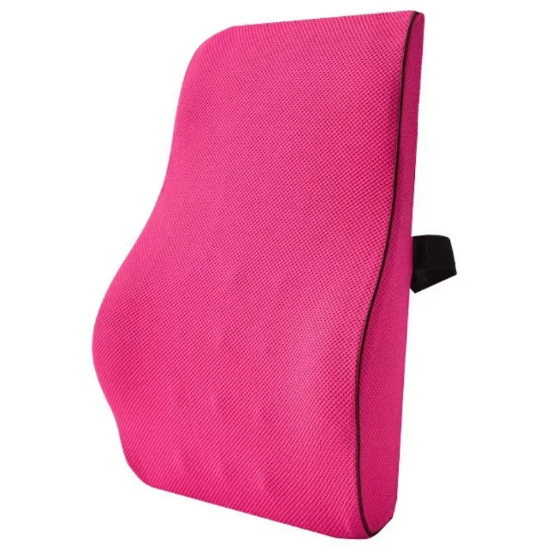 44*37*12cm Chair Backrest Memory Foam Back Pillow Ergonomic Waist Support Lumbar Protection Pillows Removable Cover
