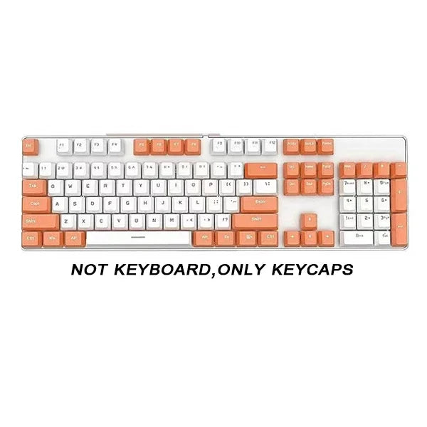 104pcs ABS Universal Mechanical Keyboard Keycaps Ergonomic Blank Keycaps For Cherry MX Keyboard Replacement OEM Backlit