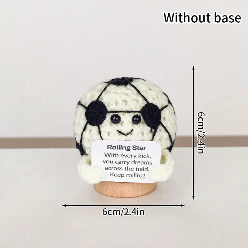 Crochet Ornament Finished Positive Figures Crochet Animals Chicken Desk Accessories Home Office Decor Christmas New