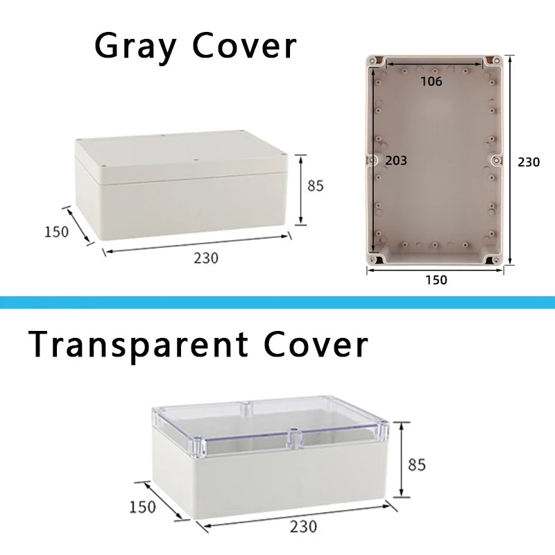 F-type outdoor waterproof junction box - waterproof box for outdoor monitoring - plastic power connection terminal