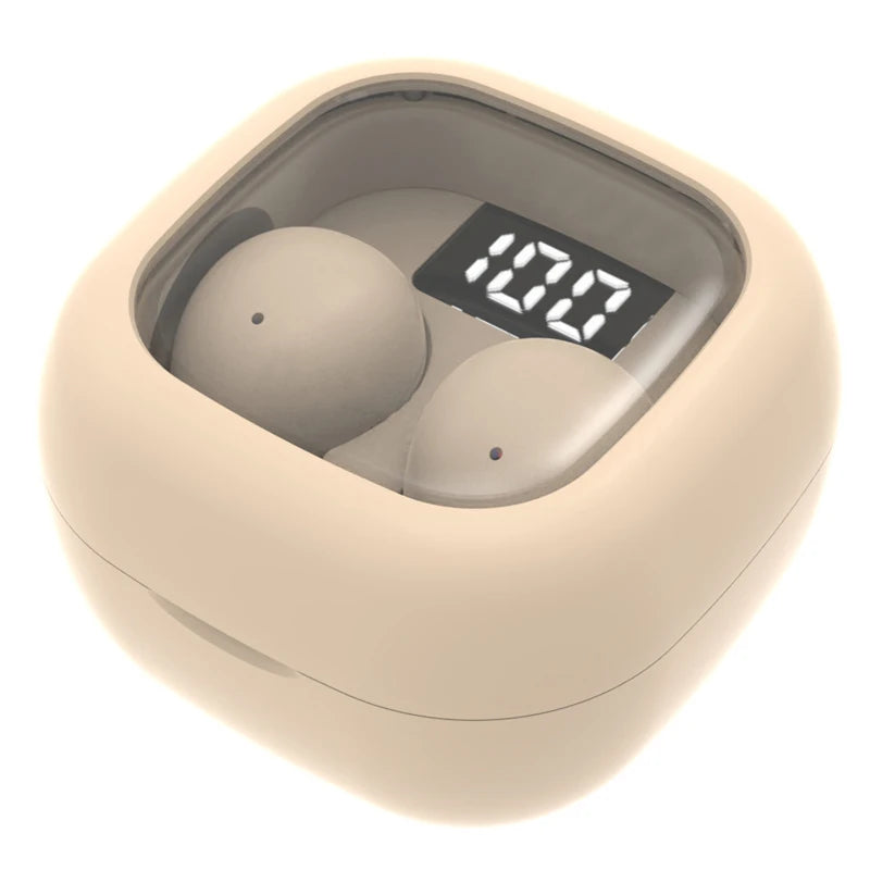 SK19 Super bass Earphones TWS Wireless Bluetooth Headset With Mic Smart Touch Headphones Invisible Mini Noise Reduction