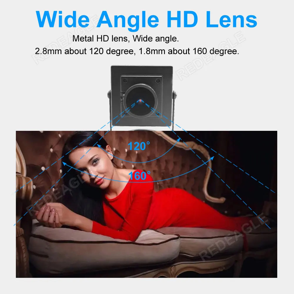 120 Degree Wide Angle 2.8mm Lens Mini 4K 8MP HD PC Webcam Plug And Play 30fps High Speed Video Live Computer USB Camera