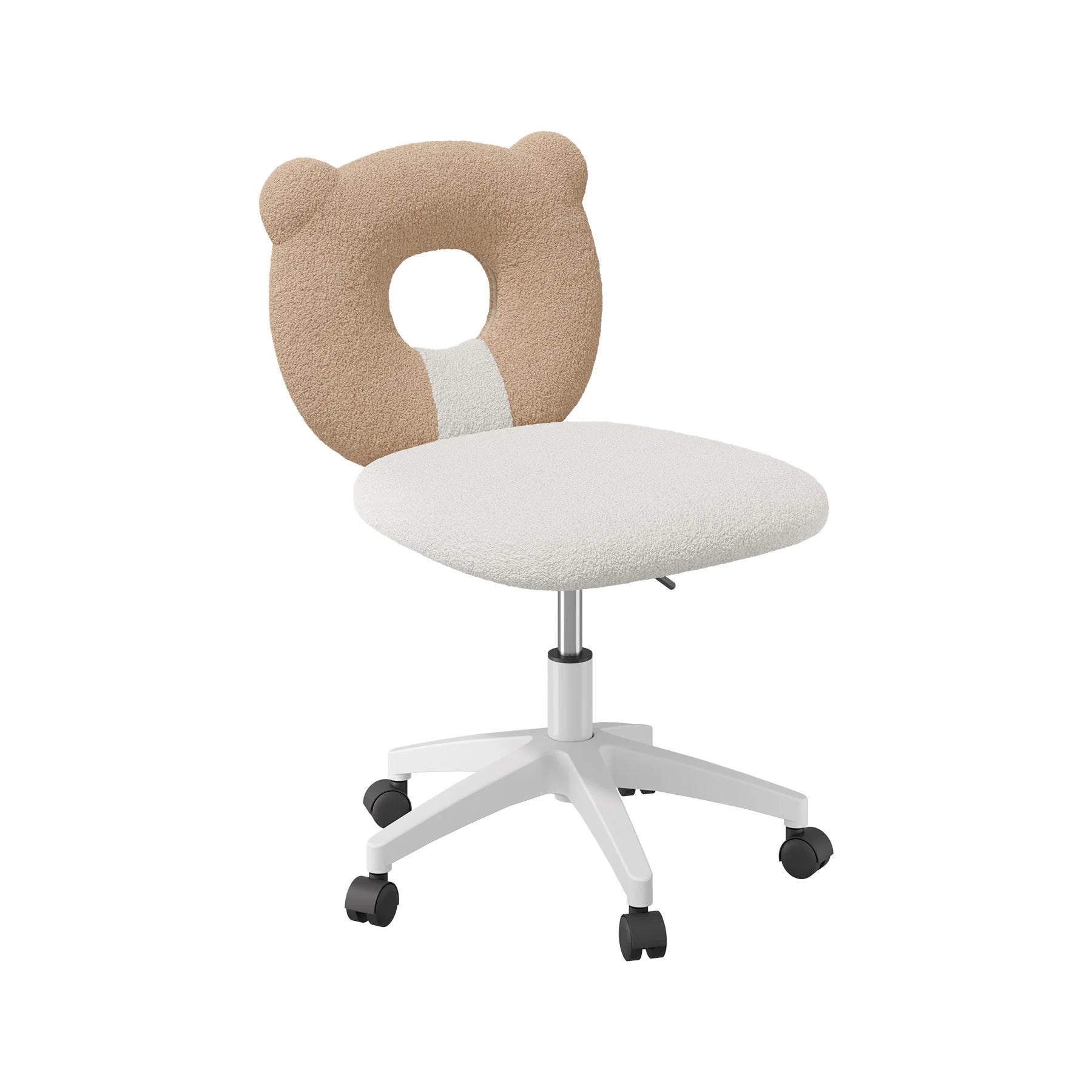 Little Bear Office Chair Female Male Dormitory Backrest Chair Pink Cute Bedroom Living Room Chairs Learning Chair